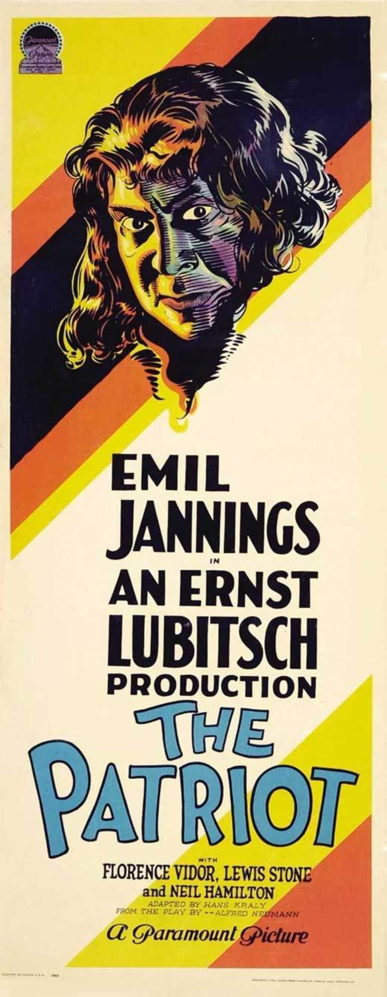 The Patriot (1928 film) movie poster