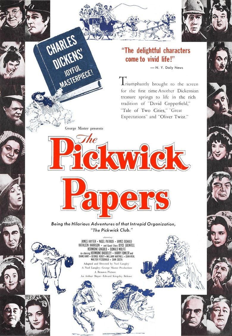 The Pickwick Papers (1952 film) movie poster