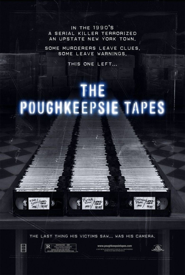 Movie poster of The Poughkeepsie Tapes, a 2007 American documentary-style horror film directed by John Erick Dowdle.