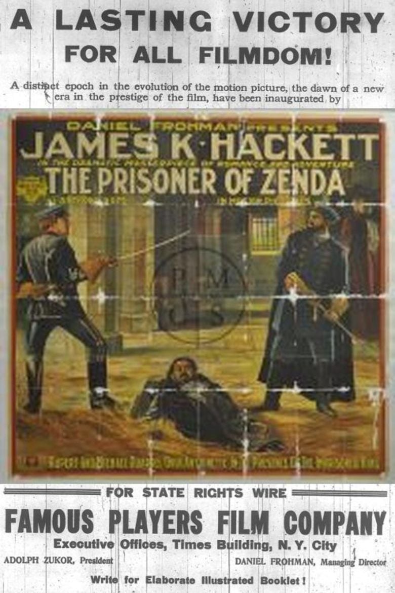 The Prisoner of Zenda (1913 film) movie poster