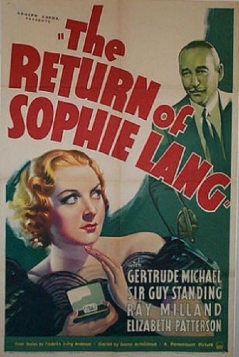 The Return of Sophie Lang movie poster