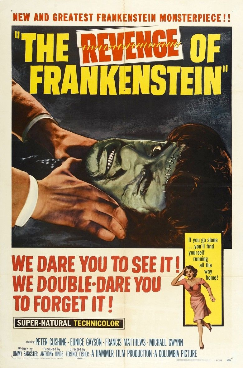 The Revenge of Frankenstein movie poster