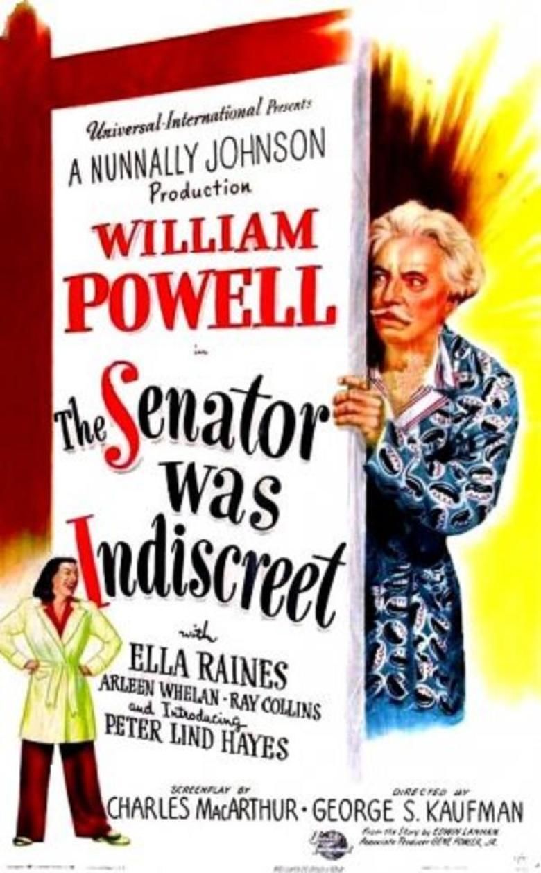 The Senator Was Indiscreet movie poster