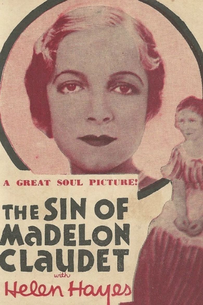 The Sin of Madelon Claudet movie poster