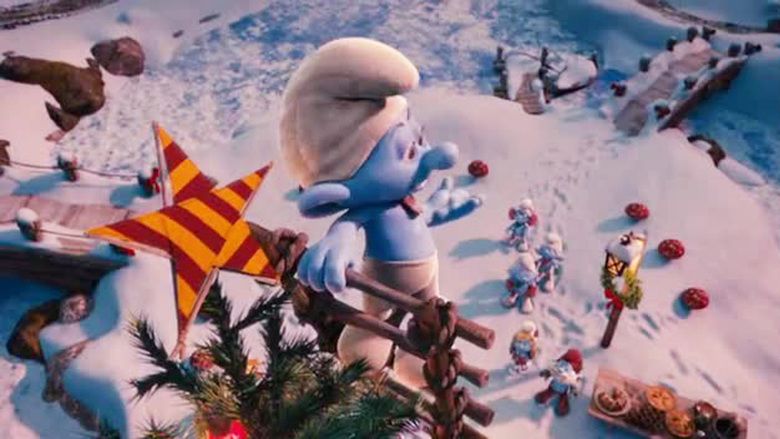 The Smurfs: A Christmas Carol movie scenes