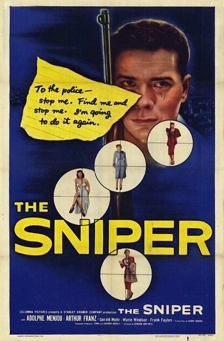 The Sniper (1952 film) movie poster