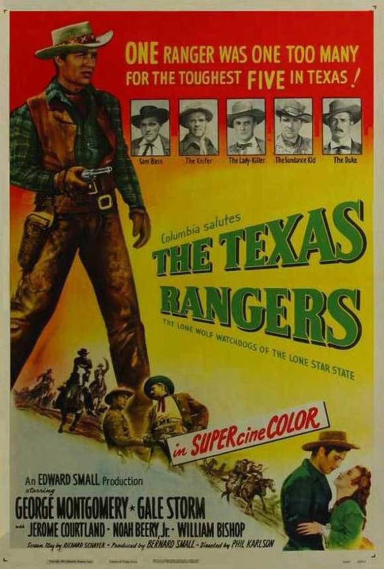 The Texas Rangers (1951 film) movie poster
