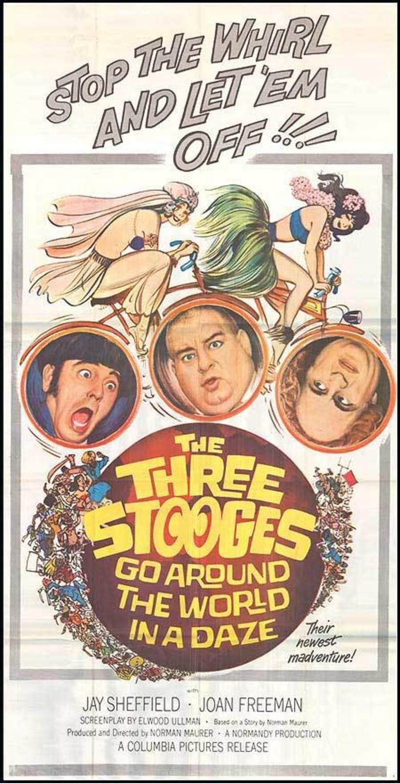 The Three Stooges Go Around the World in a Daze movie poster