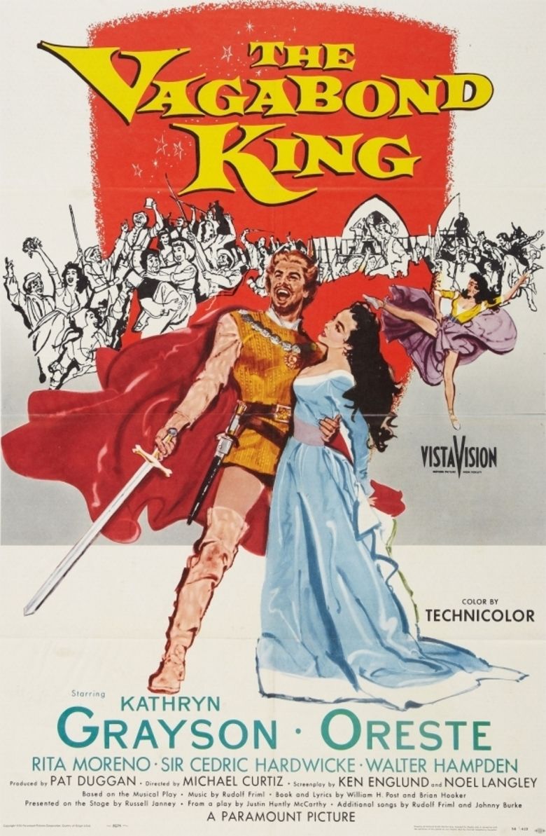 The Vagabond King (1956 film) movie poster
