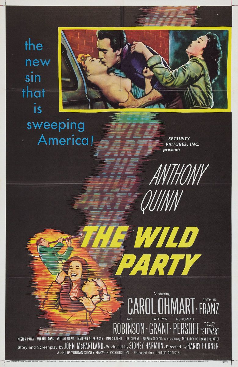 The Wild Party (1956 film) movie poster