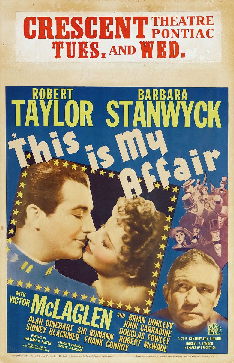 This Is My Affair movie poster
