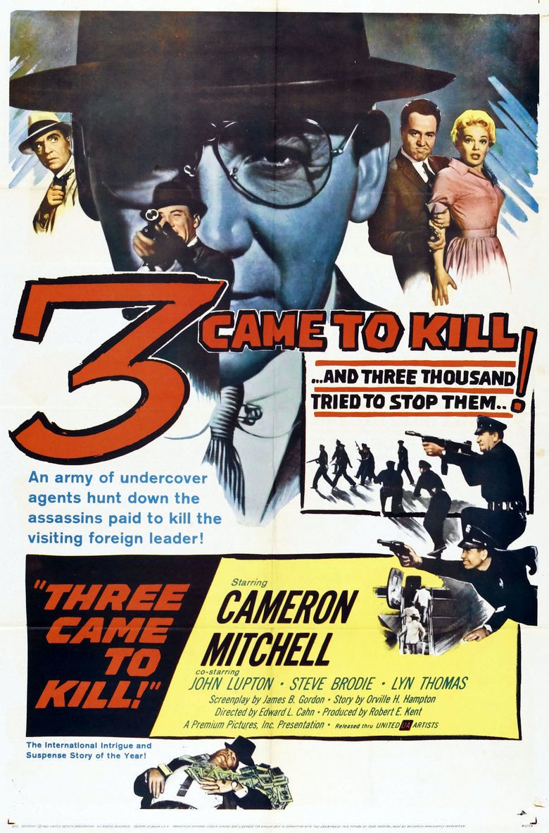 Three Came to Kill movie poster
