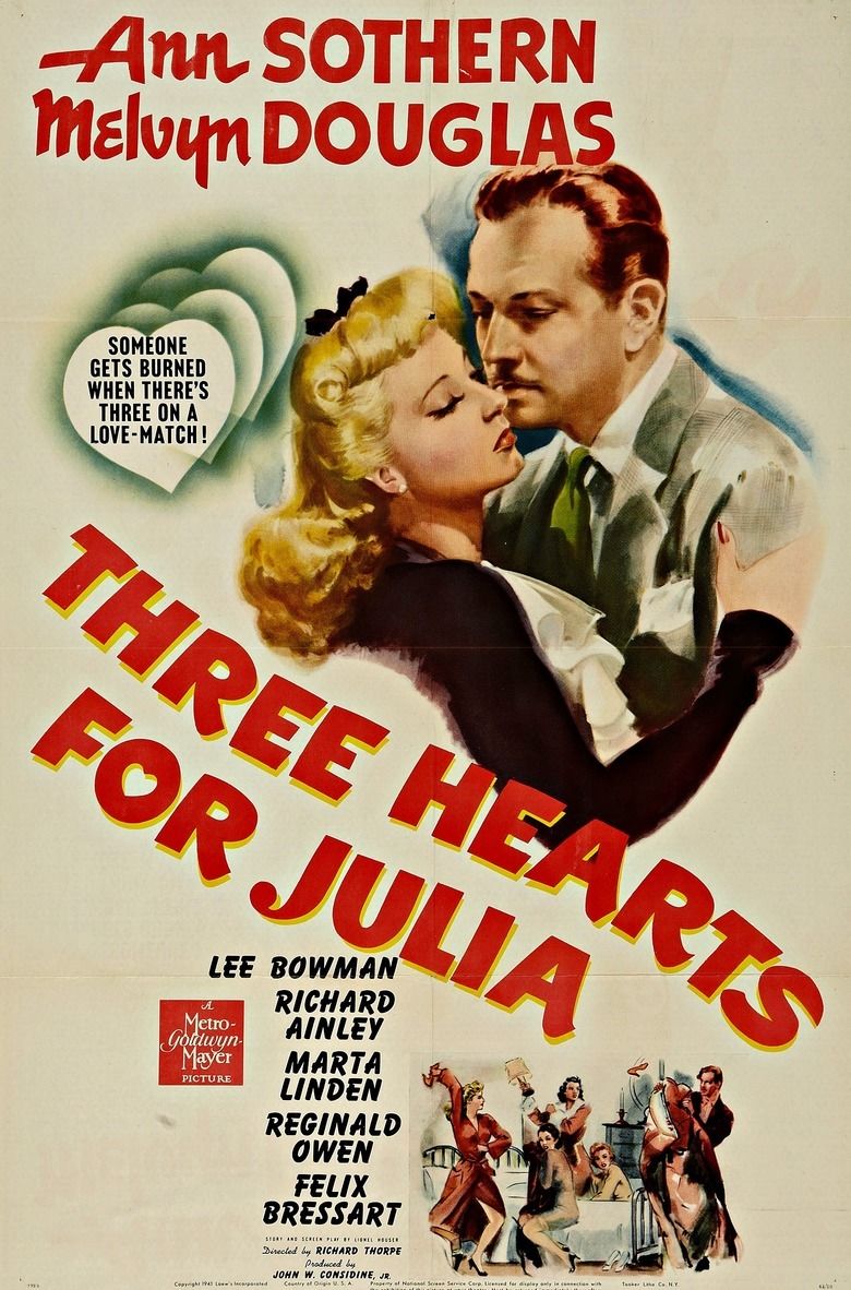 Three Hearts for Julia movie poster