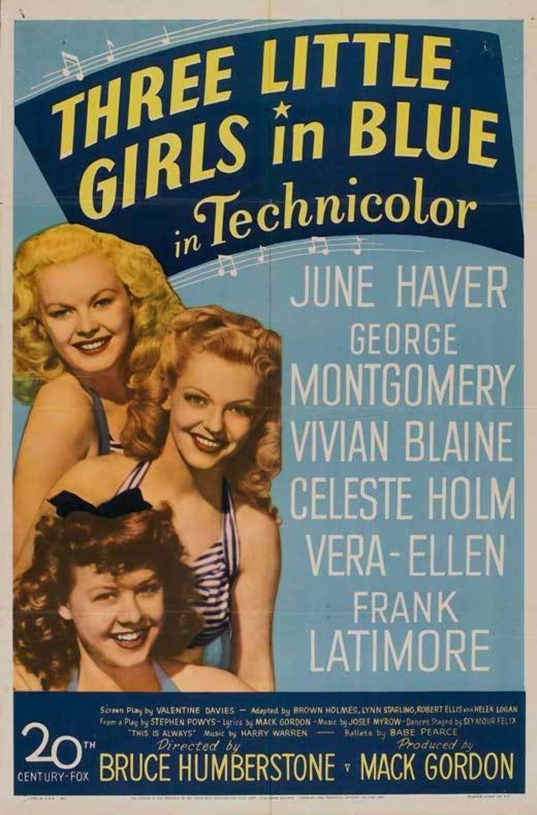 Three Little Girls in Blue movie poster
