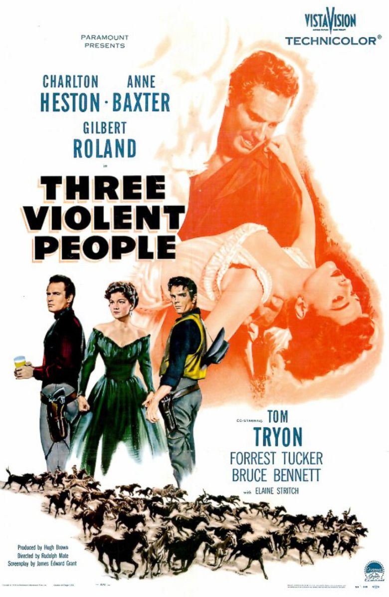 Three Violent People movie poster