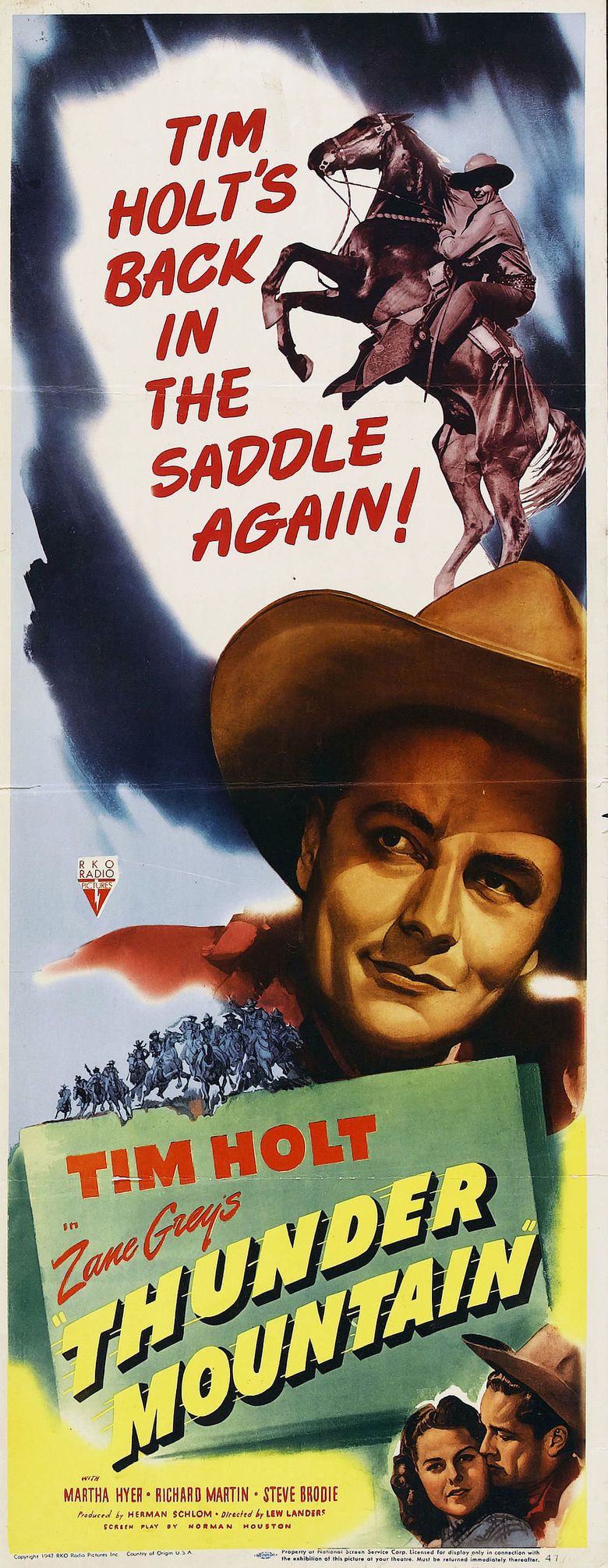 Thunder Mountain (film) movie poster