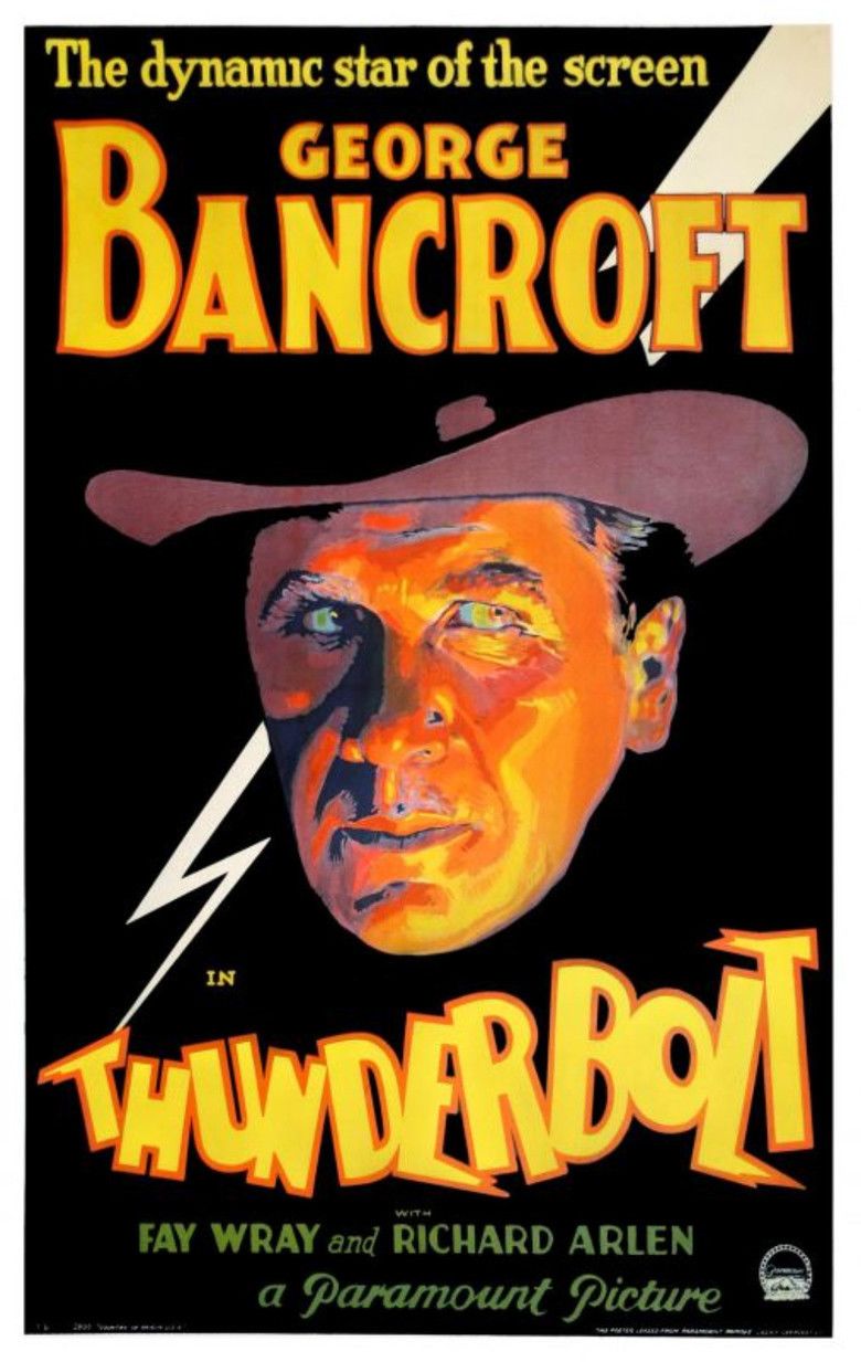 Thunderbolt (1929 film) movie poster