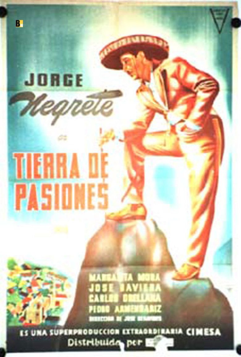Tierra de pasiones (1943 film) movie poster