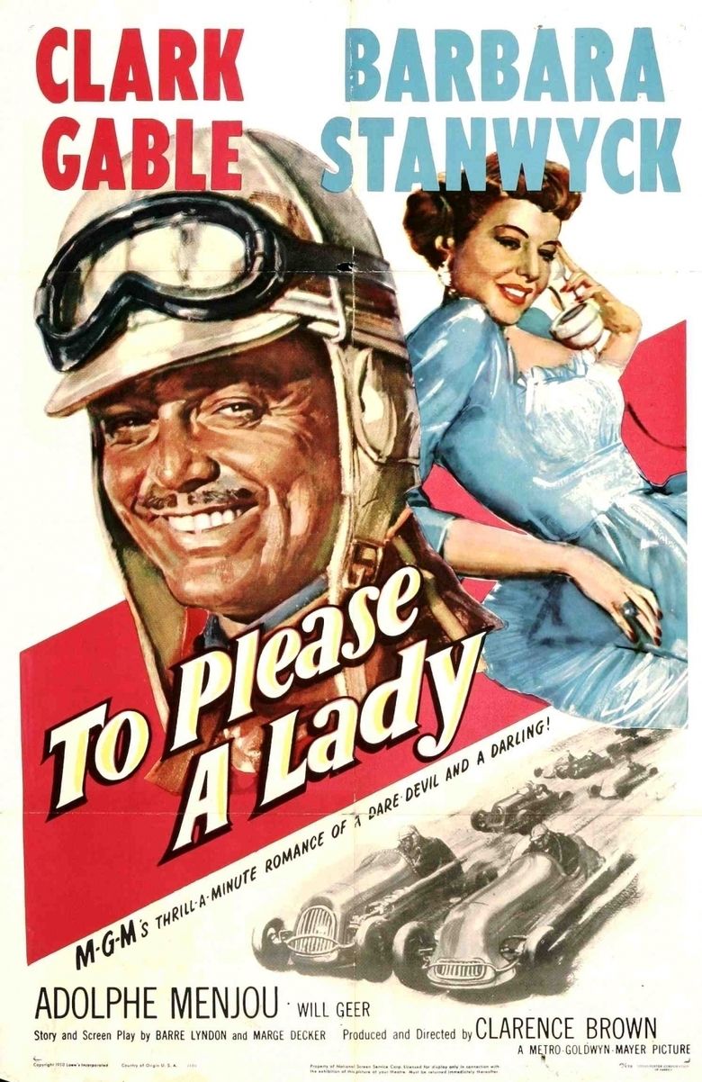 To Please a Lady movie poster