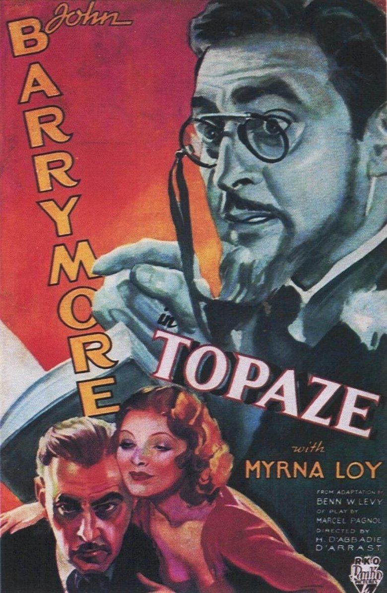Topaze (1933 American film) movie poster