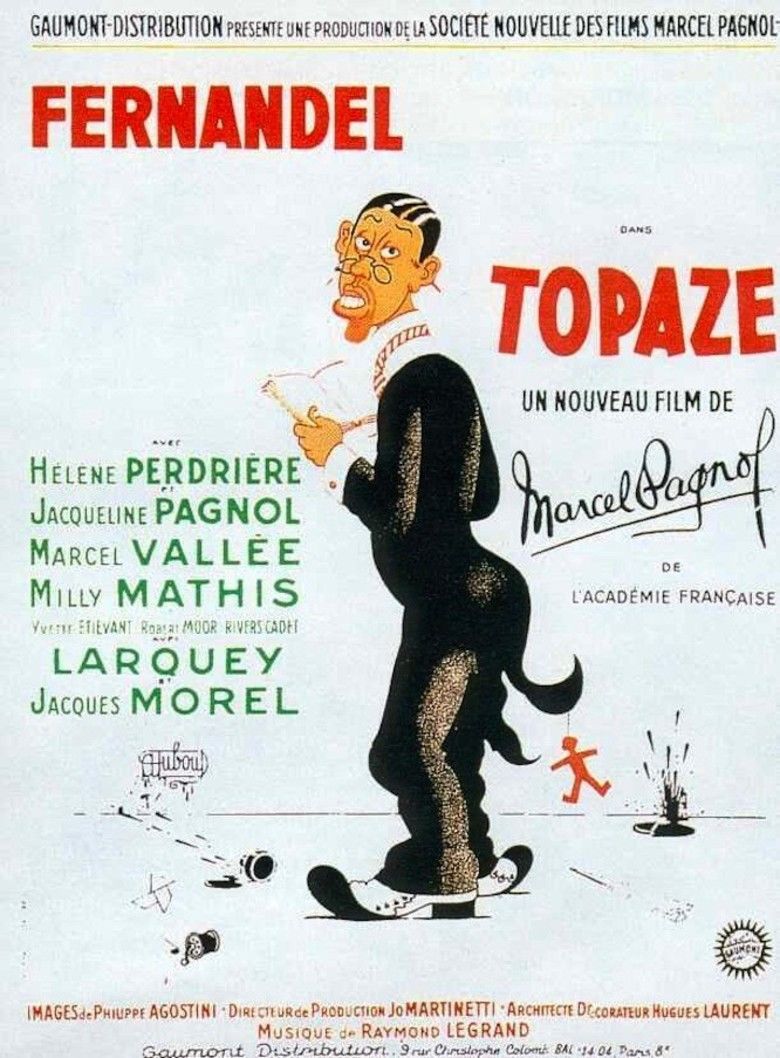 Topaze (1951 film) movie poster