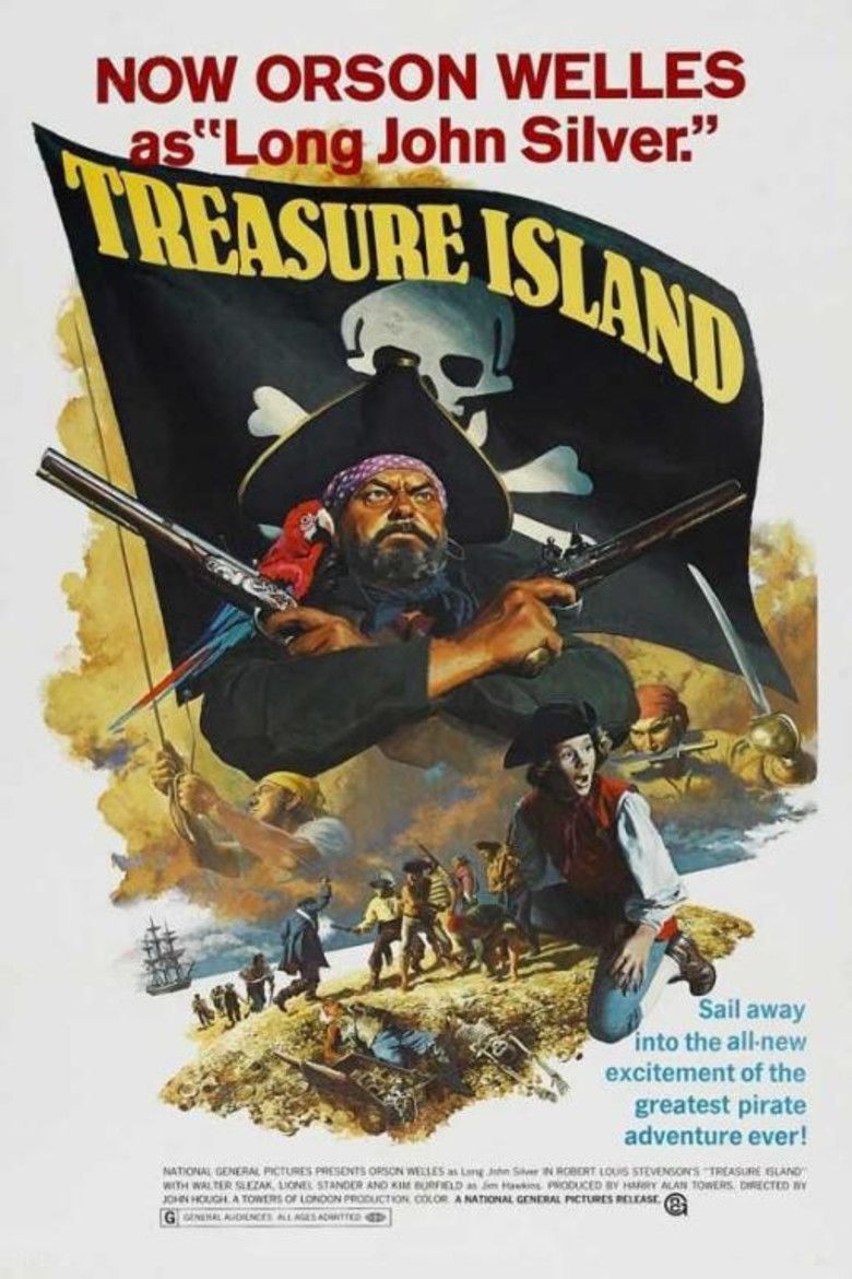 Treasure Island (1972 live action film) movie poster