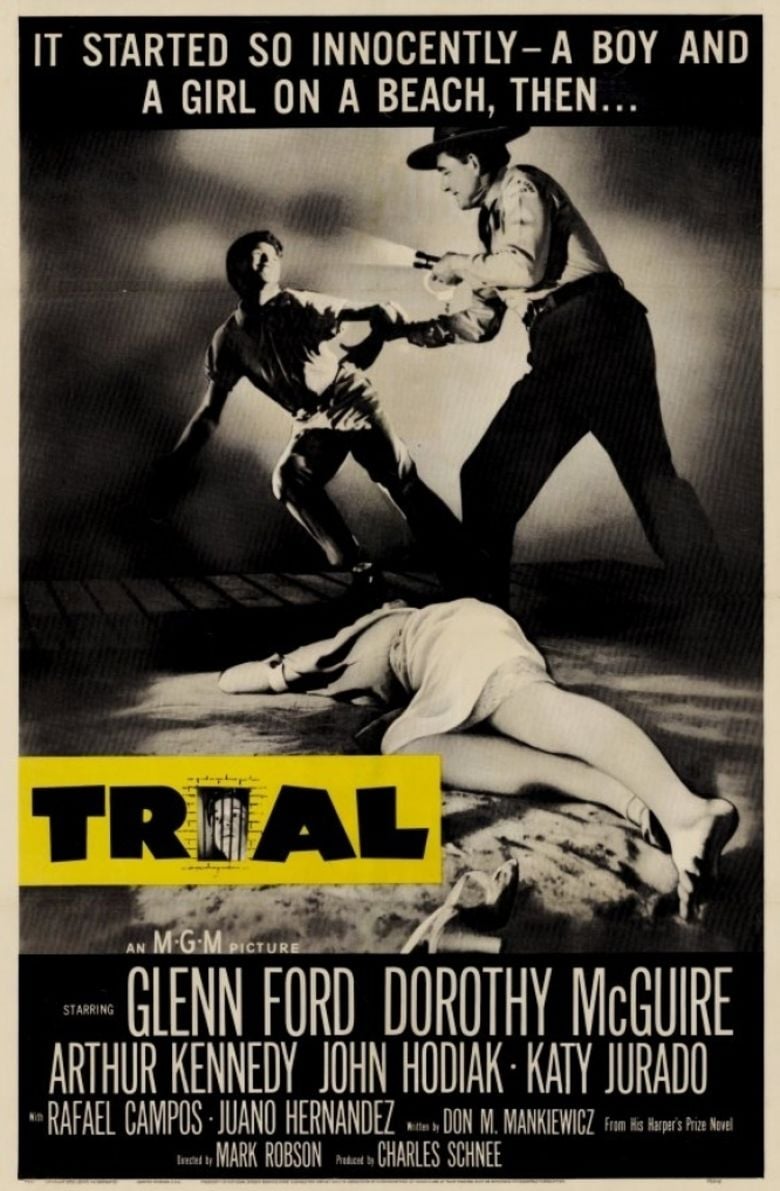 Trial (1955 film) movie poster