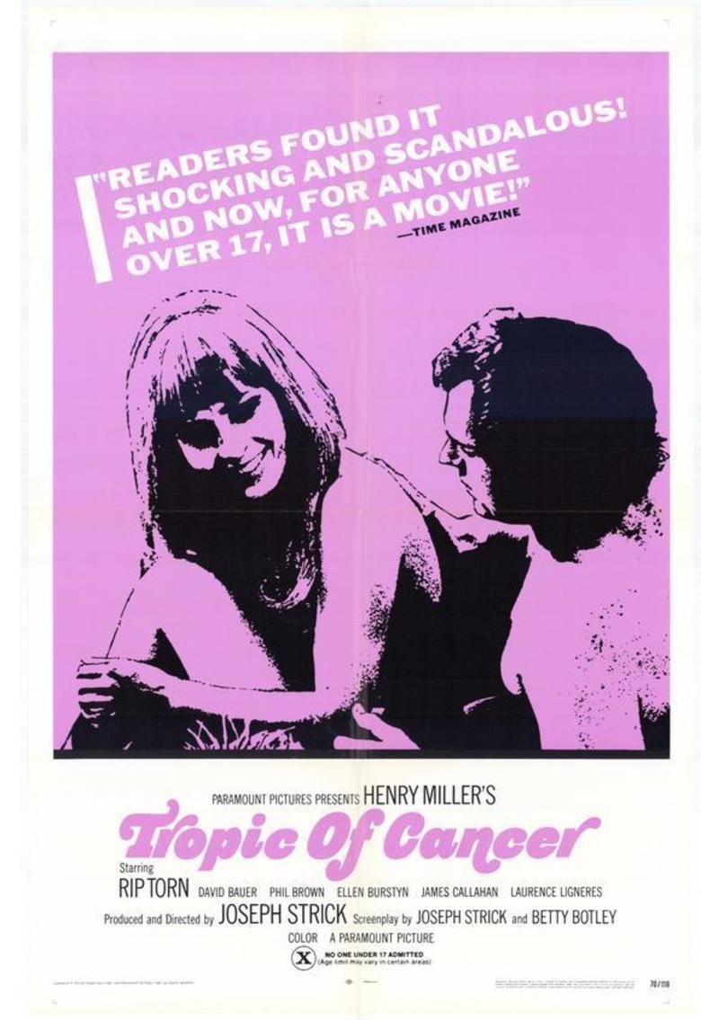 Tropic of Cancer (film) movie poster