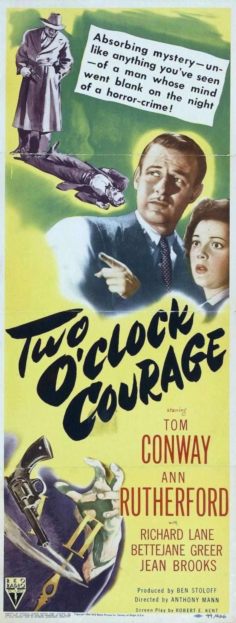 Two OClock Courage movie poster