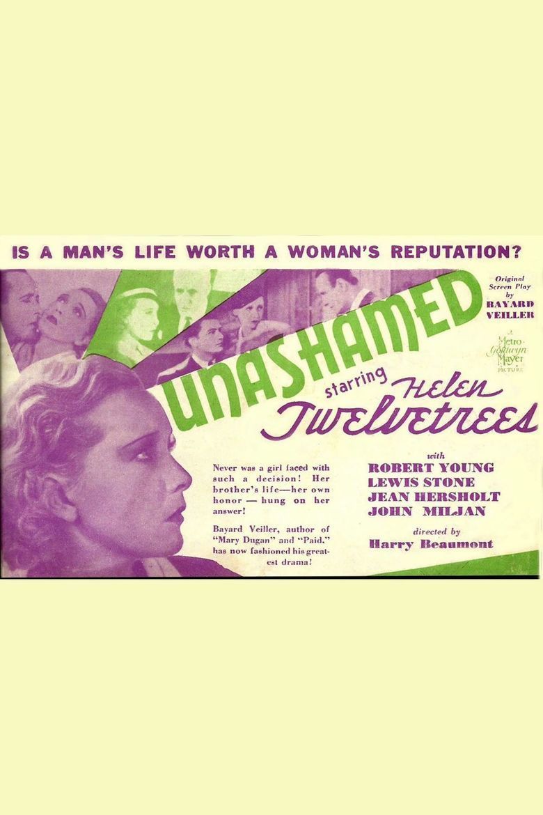 Unashamed (film) movie poster