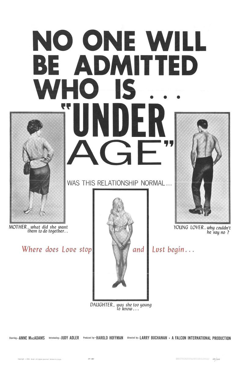 Under Age (1964 film) movie poster