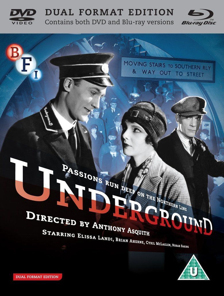 Underground (1928 film) movie poster