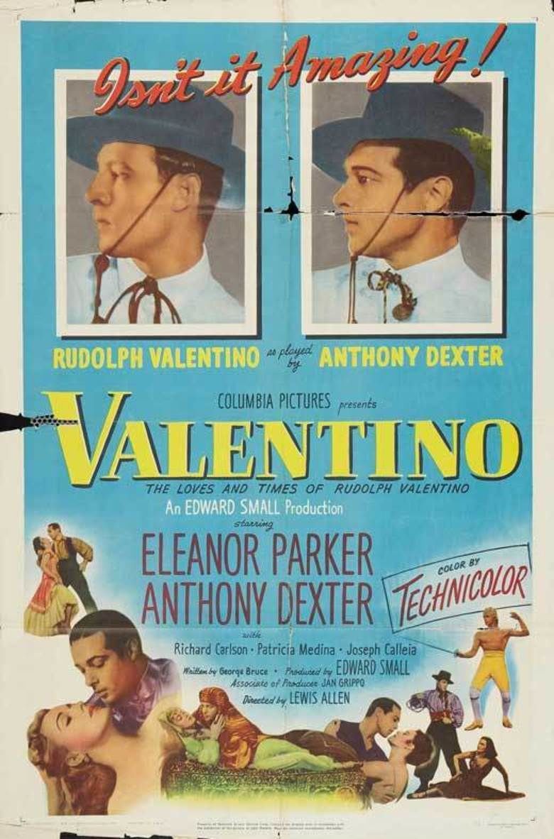 Valentino (1951 film) movie poster