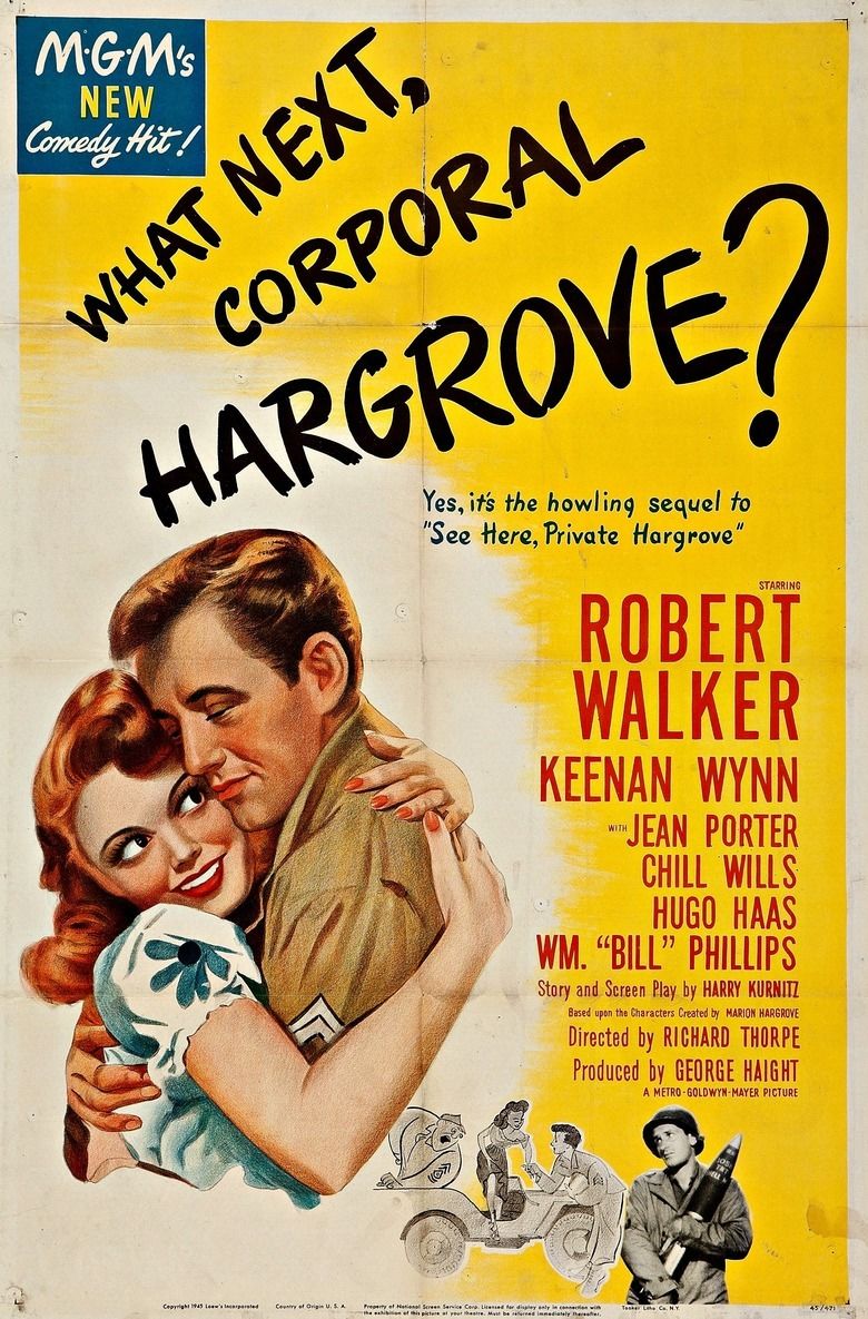 What Next, Corporal Hargrove movie poster