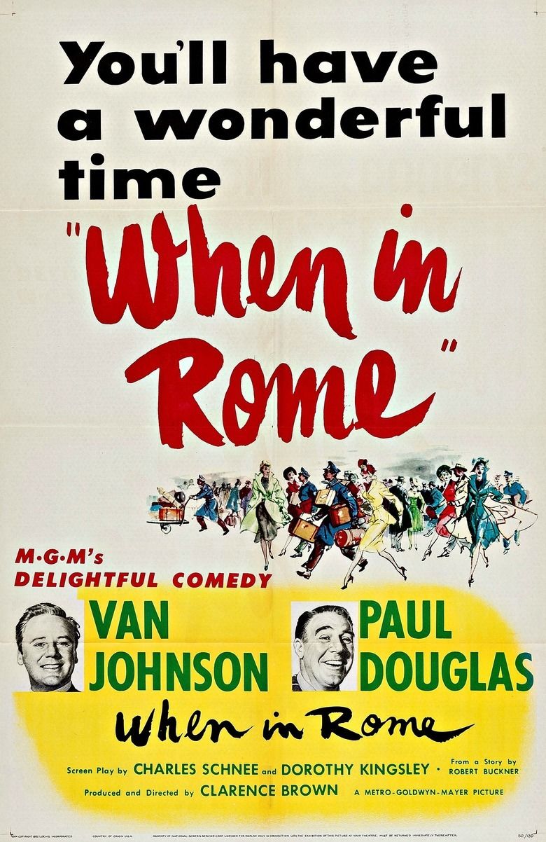 When in Rome (1952 film) movie poster