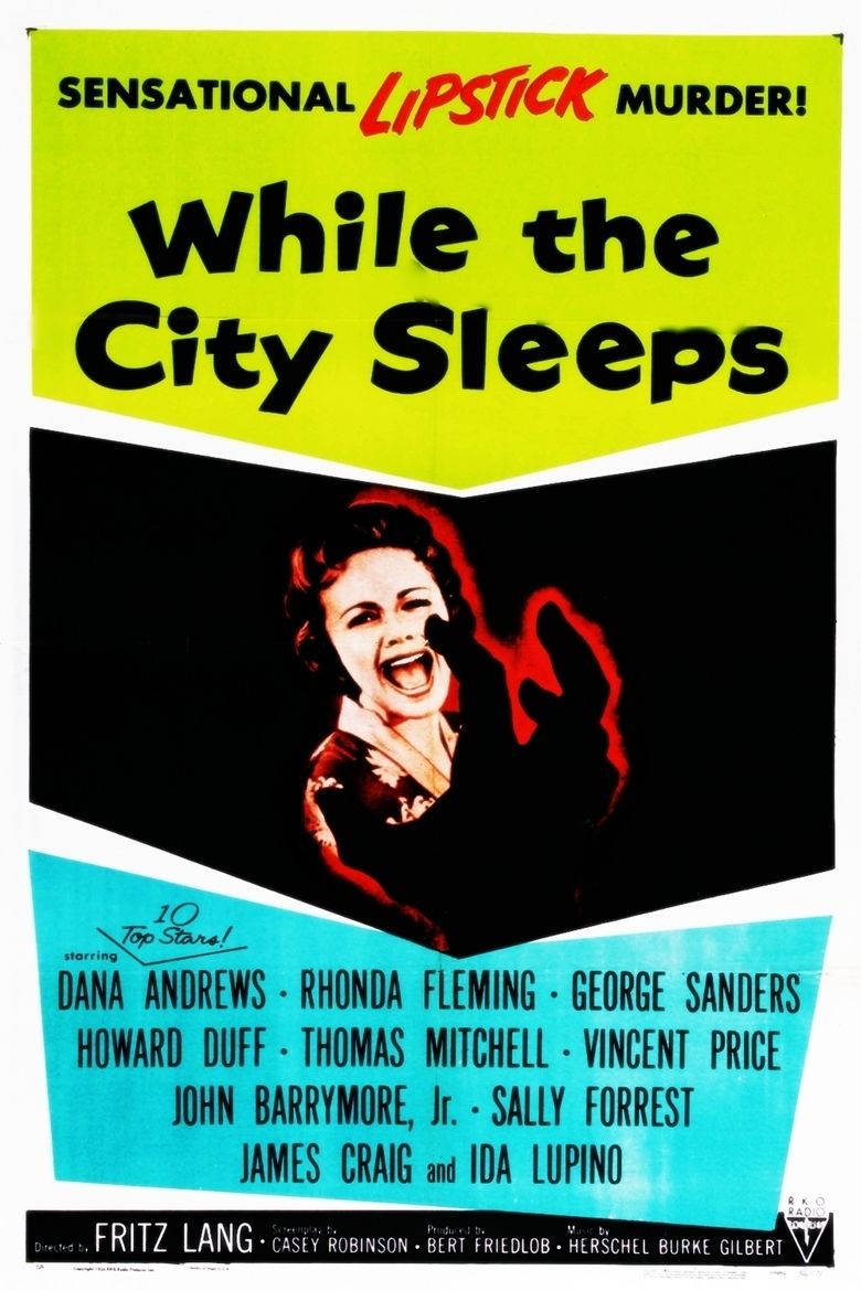 While the City Sleeps (1956 film) movie poster