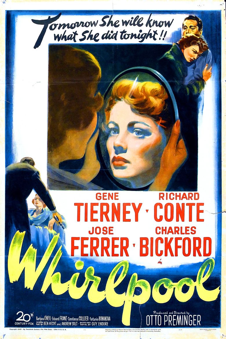 Whirlpool (1949 film) movie poster