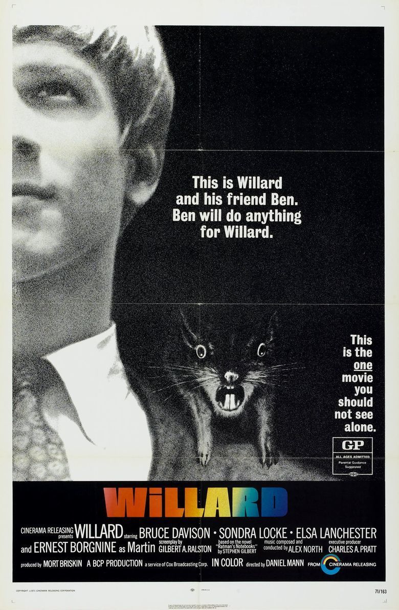 Willard (1971 film) movie poster