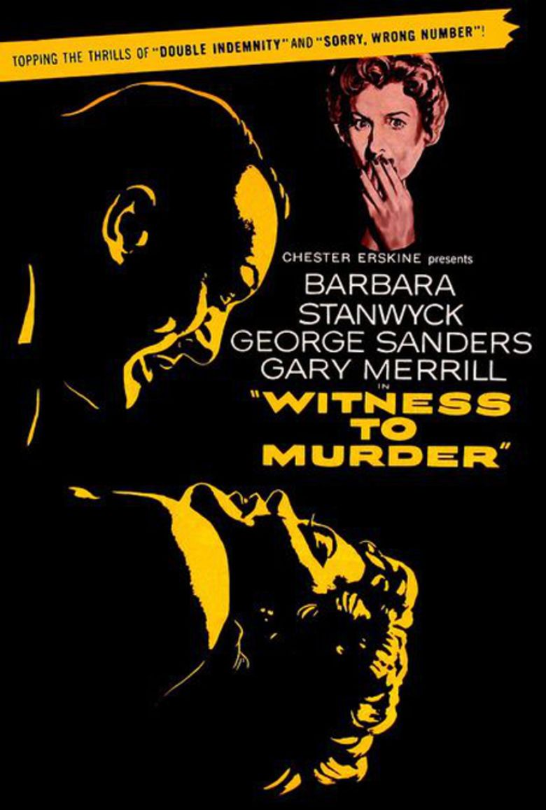 Witness to Murder movie poster