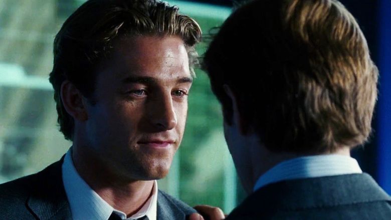 XXX: State of the Union movie scene featuring Scott Speedman as Agent Kyle Steele wearing a suit with a man on his front.
