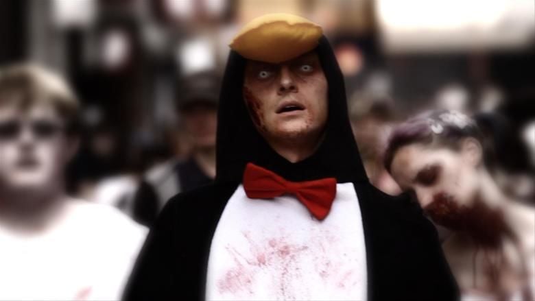 Zombie in a Penguin Suit movie scenes