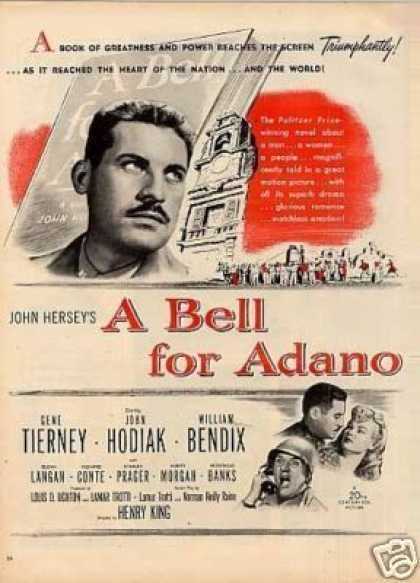 A Bell for Adano A Bell For Adano Gene Tierney William Bendix 1945 Histomilcom