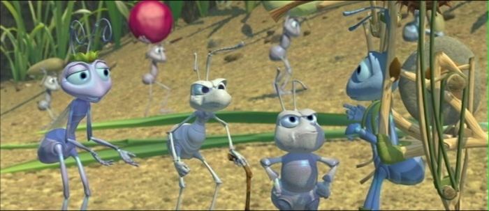 A Bugs Life movie scenes The only real detractor and this is a minor complaint is the character design which still has the marks of Pixar s pre feature technology 