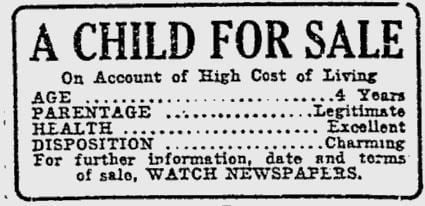 A Child for Sale FileA Child for Sale 1920 film adjpg Wikimedia Commons