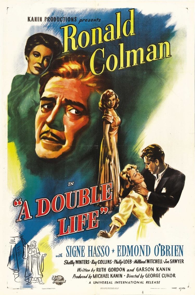 A Double Life (1924 film) A Double Life 1947 Film Noir of the Week