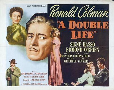 A Double Life (1947 film) A Double Life 1947 Film Noir of the Week