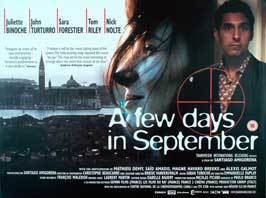 A Few Days in September A Few Days in September Movie Posters From Movie Poster Shop