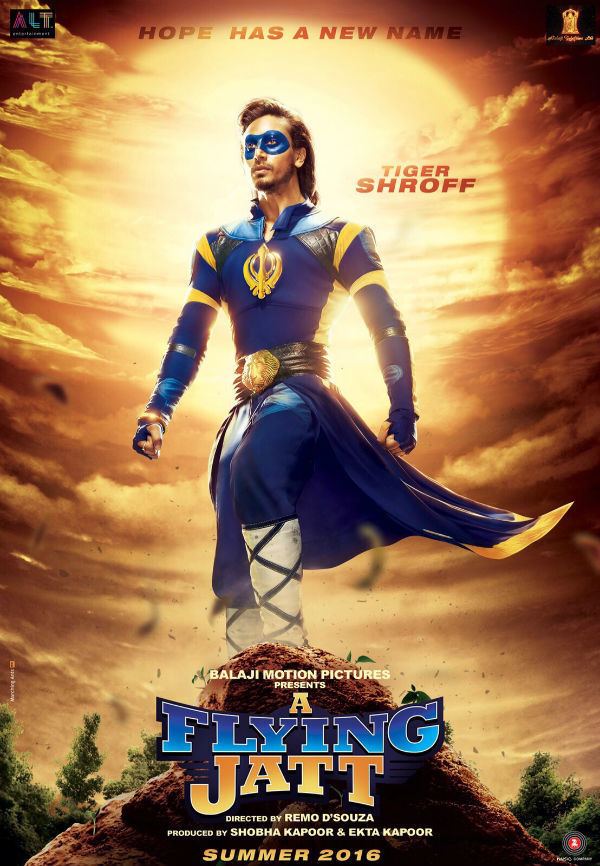 A Flying Jatt A Flying Jatt poster Tiger Shroff looks slick as a superhero