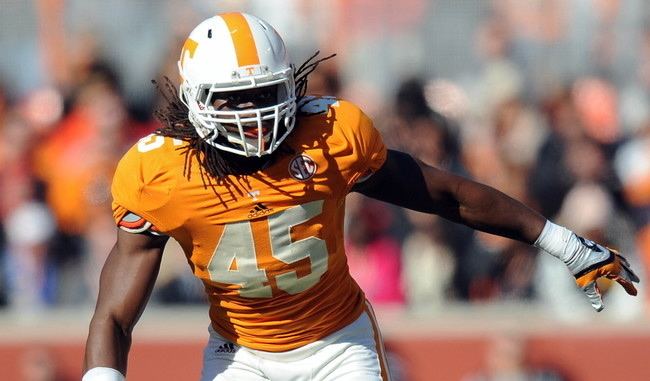 A. J. Johnson (linebacker) AJ Johnson Tennessee Inside Linebacker