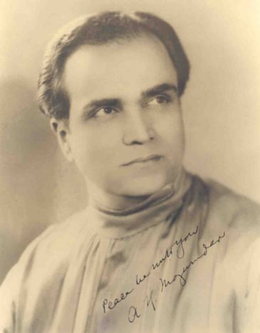 A. K. Mozumdar wwwmozumdarorgimagesAKM1934autographed2jpg